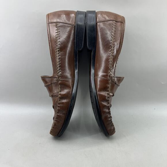 Jonathan Richards Redford Loafers Men Size 9.5 M Brown Leather Slip On Shoes main image 8